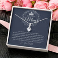 To My Badass Mom Necklace  Badass Mom Gift  Mother’S Day Gift  Birthday Gift  Gift From Daughter On Wedding Day Alluring Beauty Necklace