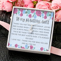 Aunt Necklace Auntie Aunt Gift Aunt Charm Aunt Jewelry New Aunt Best Auntie Ever My Aunt Loves Me Alluring Beauty Necklace