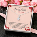 To My Beautiful Wife Gift For Wife From Husband Wife Message Gift I Love You Gift For Wife Heartfelt Gift For Wife Alluring Beauty Necklace