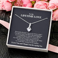 Thank You Lifetime Love Pendant Alluring Beauty Necklace
