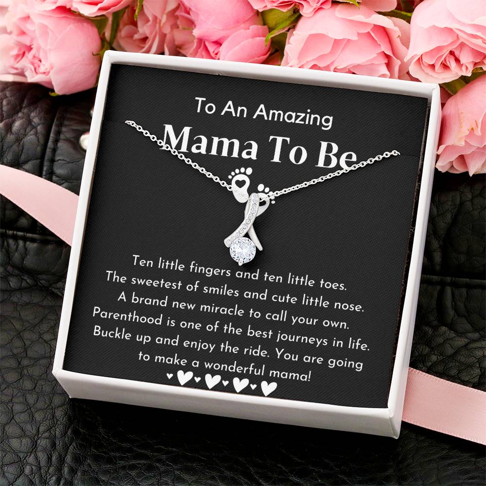 To An Amazing Mama To Be Pregnancy Gift For Friend Gift For First Time Mom Pregnancy Alluring Beauty Necklace