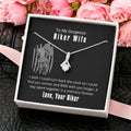 Biker Wife Ride With You Longer Necklace Alluring Beauty Necklace