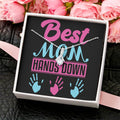Best Mom Hands Down Beautiful Sparkly Pendant Alluring Gift Alluring Beauty Necklace