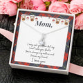 Christmas Gift To Mom - I May Call You Mom But My Heart Calls You Bestie Alluring Beauty Necklace