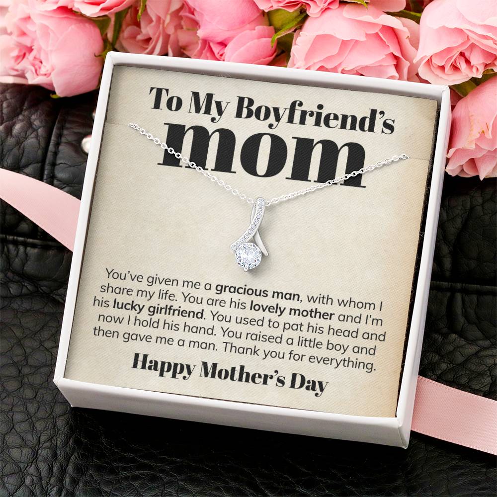 To My Boyfriend's Mom - Thank You - Alluring Necklace Alluring Beauty Necklace