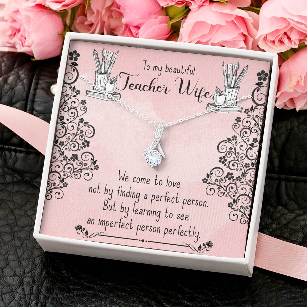 Beautiful Sparkly Pendant Teacher Wife Alluring Beauty Necklace