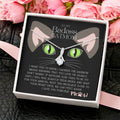 To My Badass Cat Mom Until We Can Meet Again Necklace Loss Of Cat Memorial Necklace Cat Loss Gifts Rainbow Bridge Cat Pet Sympathy Gift 2 Alluring Beauty Necklace