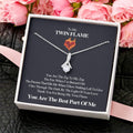 By The Light Of Your Love Twin Flame Pendant Alluring Beauty Necklace