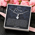 To Mom On My Wedding Day Gift From Daughter Mother Of The Bride Necklace From Bride Alluring Beauty Necklace