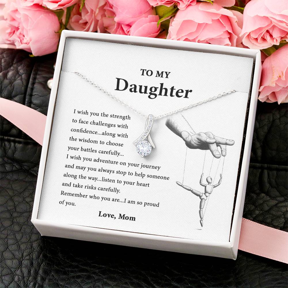 Mom To Daughter About Life - Alluring Necklace Alluring Beauty Necklace