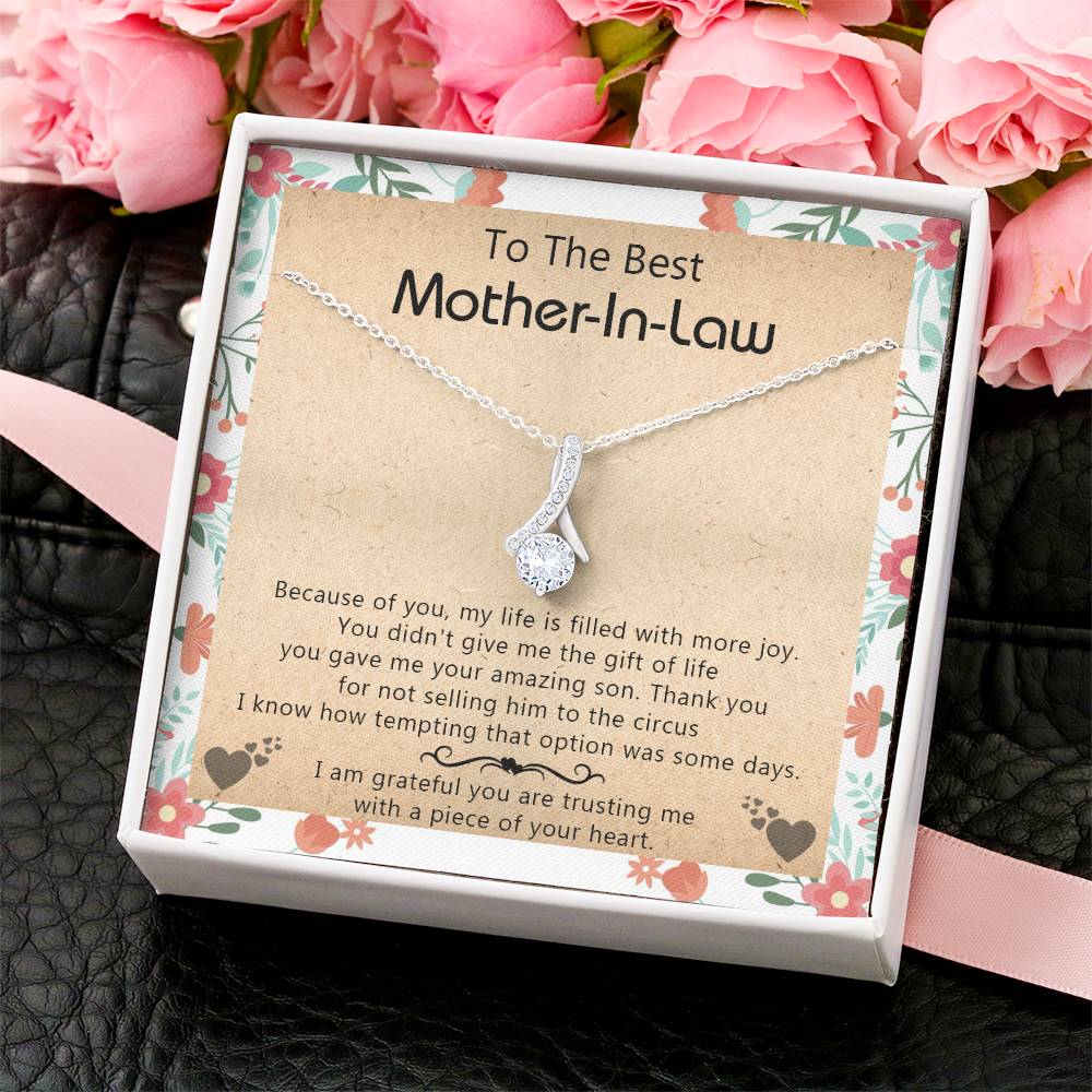 Gift For Mother-In-Law - My Life Is Filled With More Joy New - Alluring Alluring Beauty Necklace
