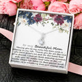 To My Beautiful Mom Necklace  Mother Pendant Necklace  Gift From Sondaughter  Mothers Day Gift Alluring Beauty Necklace