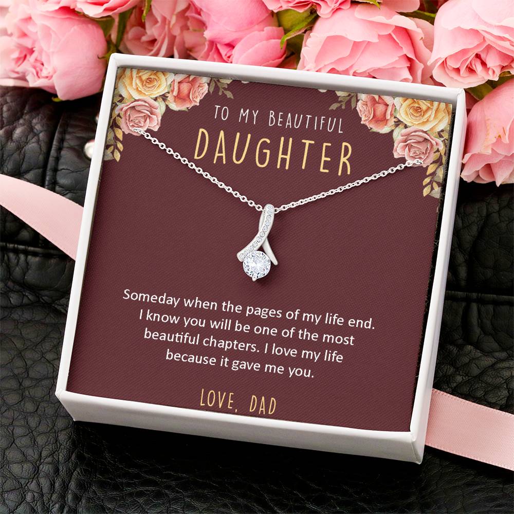 To My Beautiful Daughter - Necklace 1 Alluring Beauty Necklace