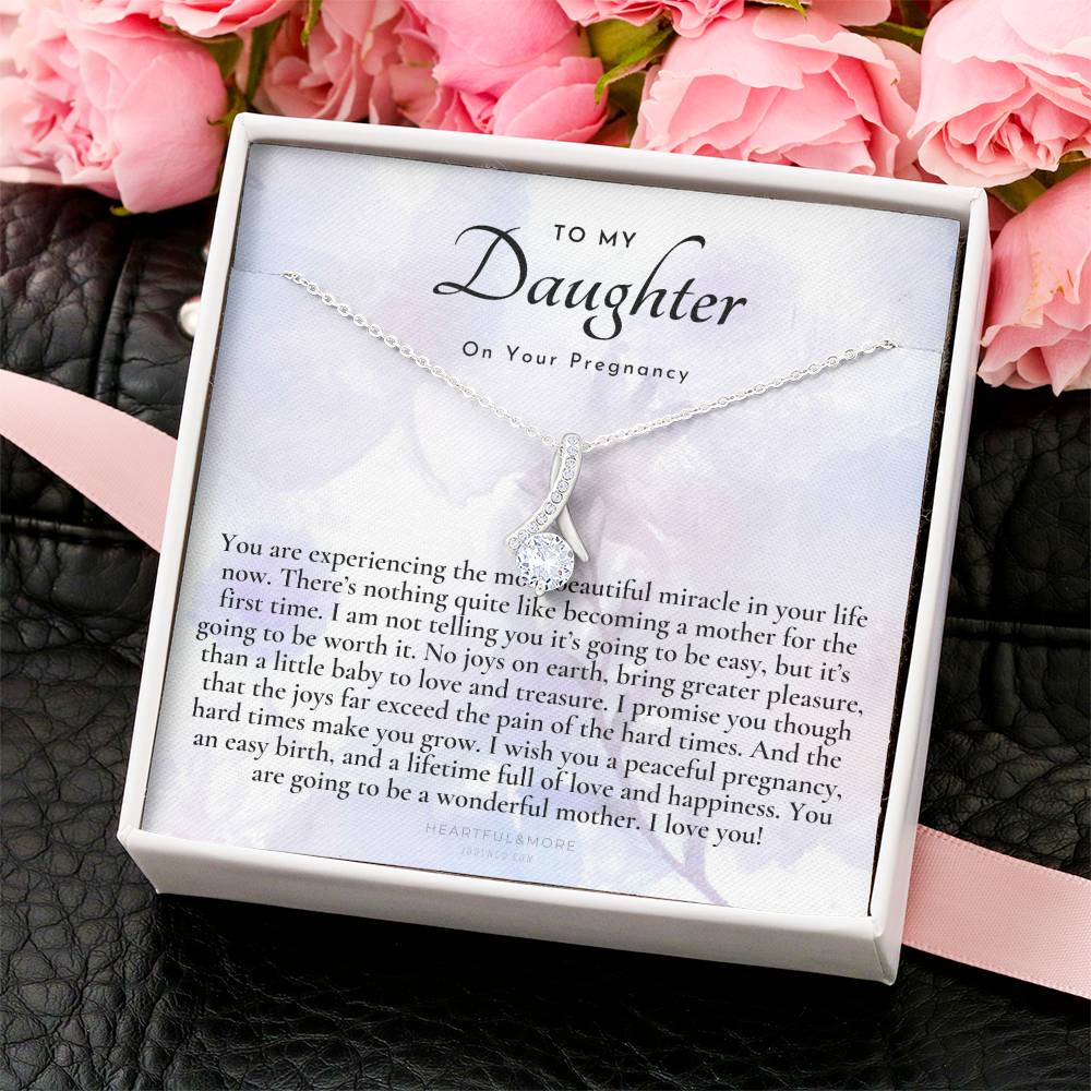 Pregnancy Gift For Daughter Baby Shower Gift Mom To Be Gift Expecting Mom Gift Pregnant Daughter Gift From Mom 1 Alluring Beauty Necklace