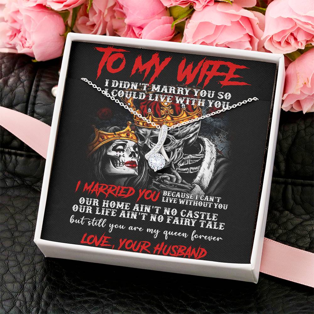 To My Wife Alluring Beauty Necklace 1  Alluring Beauty Necklace