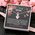 Breast Cancer Survivor Ribbon Necklace Gift For Mom Alluring Beauty Necklace
