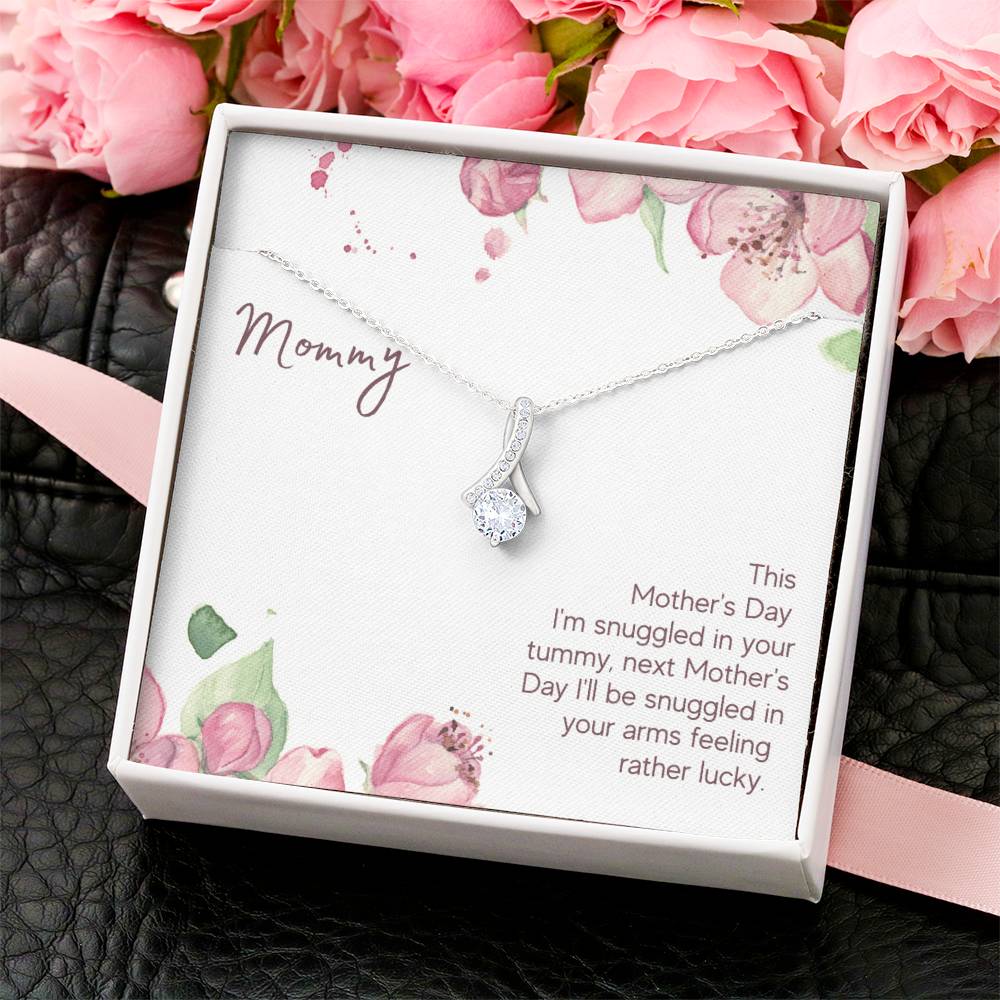Mommy - This Mother's Day I'm Snuggledin Your Tummy - Alluring Beauty Necklace Alluring Beauty Necklace