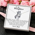 To My Daughter - Crown - Special Necklace Alluring Beauty Necklace