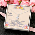 Ribbon Pendant Necklace With I Can't Pay You Message Card Gift For Mother Alluring Beauty Necklace