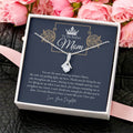 To My Badass Mom Necklace  Badass Mom Gift  Mother’S Day Gift  Birthday Gift  Gift From Daughter On Wedding Day 2 Alluring Beauty Necklace