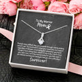 Mom Survivor Ribbon Necklace Alluring Beauty Necklace