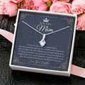 To My Badass Mom Necklace  Badass Mom Gift  Mother’S Day Gift  Birthday Gift  Gift From Daughter On Wedding Day 9 Alluring Beauty Necklace