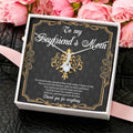 To My Boyfriend's Mom Necklace Gift Boyfriend's Mom Gift Necklace For Boyfriend Mom Boyfriends Mom Necklace With Message Card Jewelry Alluring Beauty Necklace
