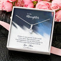 To My Daughter - My First Priority Necklace - Gift For Daughter From Mom Daughter Mother Necklace Daughter Gift From Mommy To My Daughter Alluring Beauty Necklace