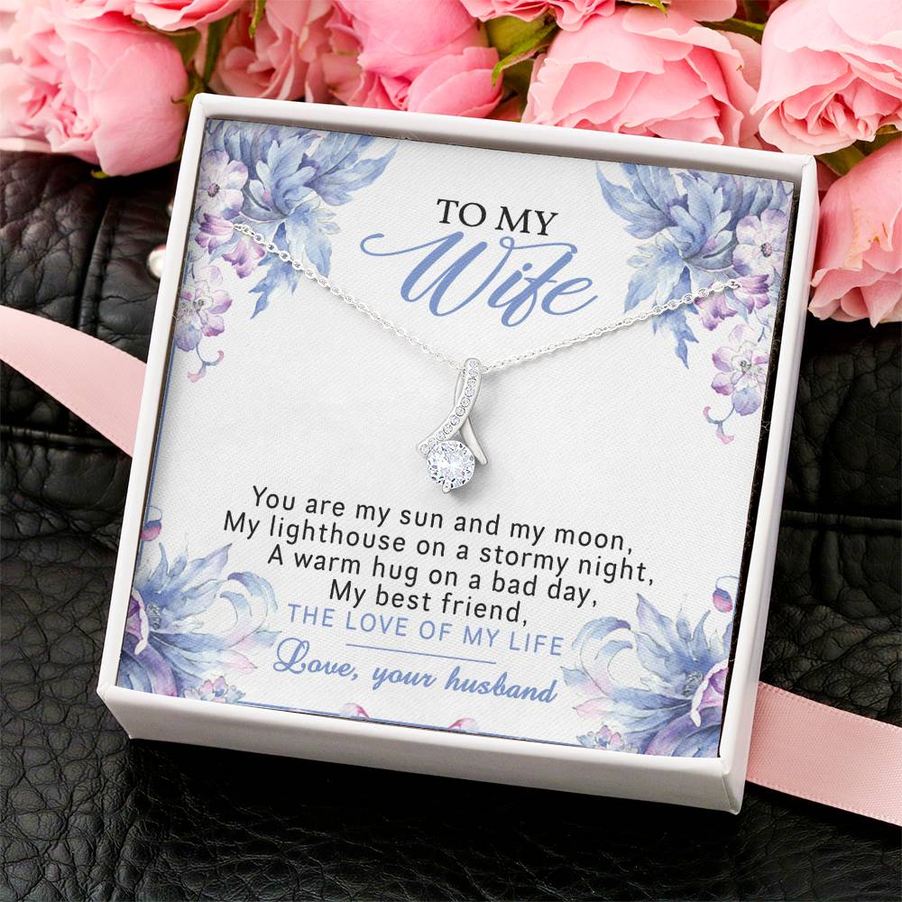 Alluring Beauty Necklace To My Wife You Are My Sun And My Moon Alluring Beauty Necklace