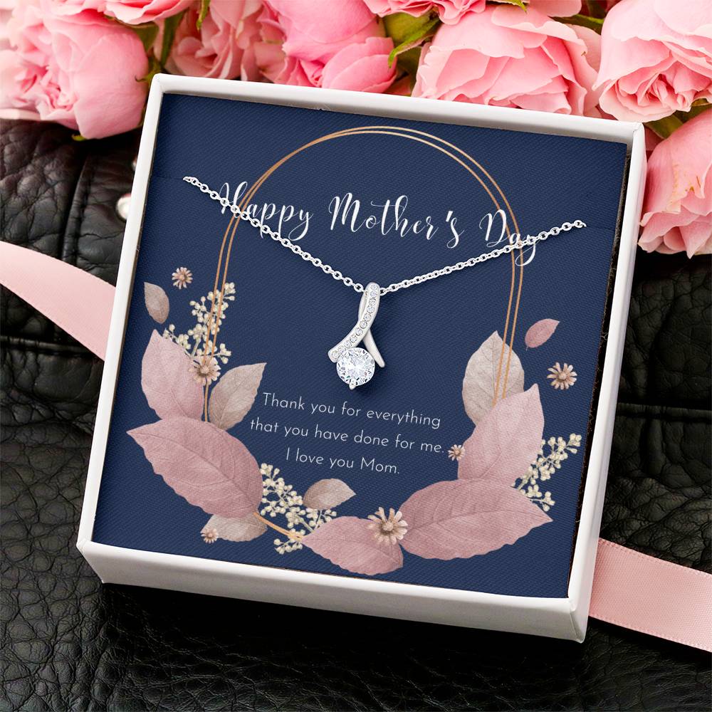 To My Badass Mom Necklace  Badass Mom Gift  Mother’S Day Gift  Birthday Gift  Gift From Daughter  Gift From Son  Birthday Gift For Mom - Alluring Beauty Necklace
