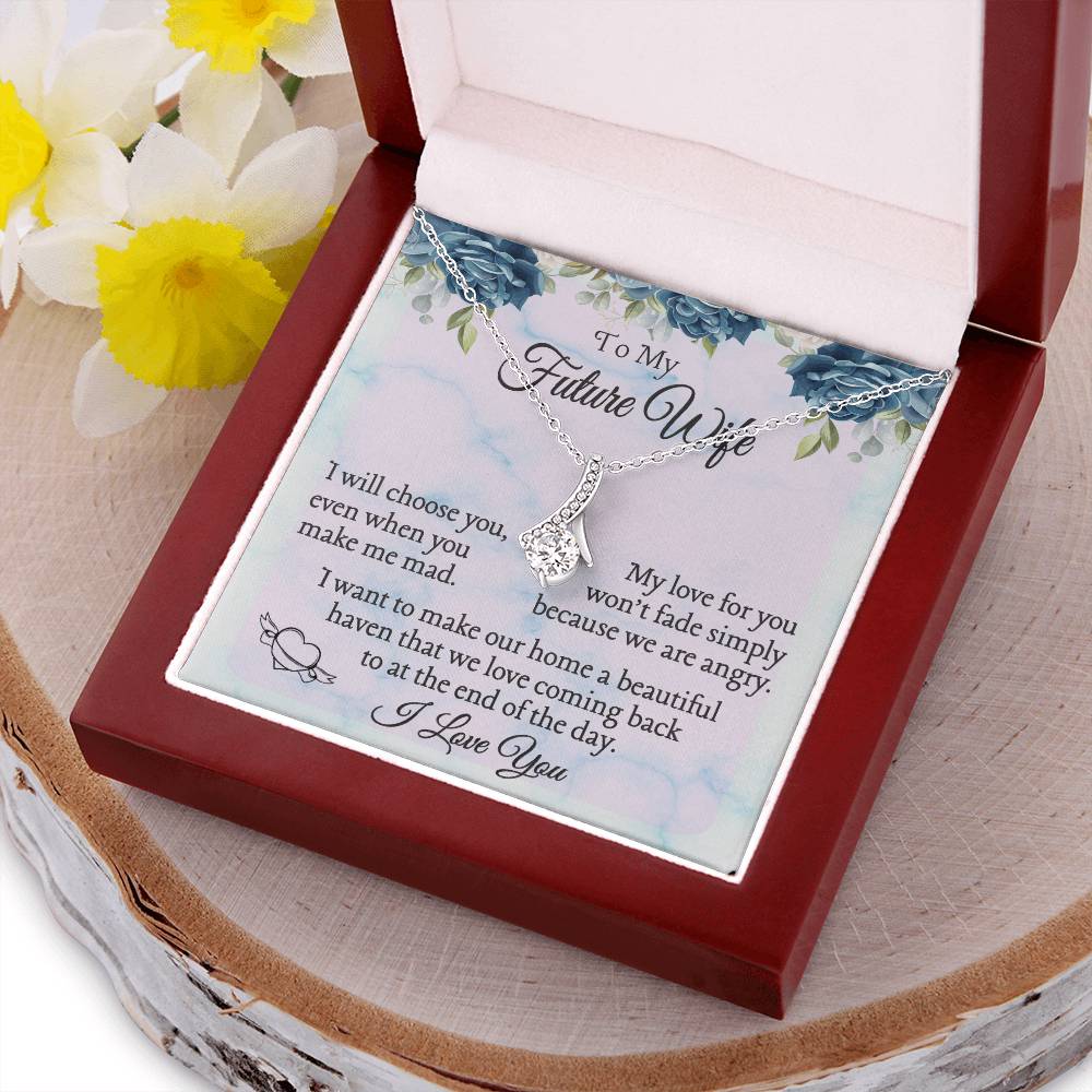 Best Gift For Future Wife. Birthday Gift. Christmas Gift. Alluring Beauty Necklace