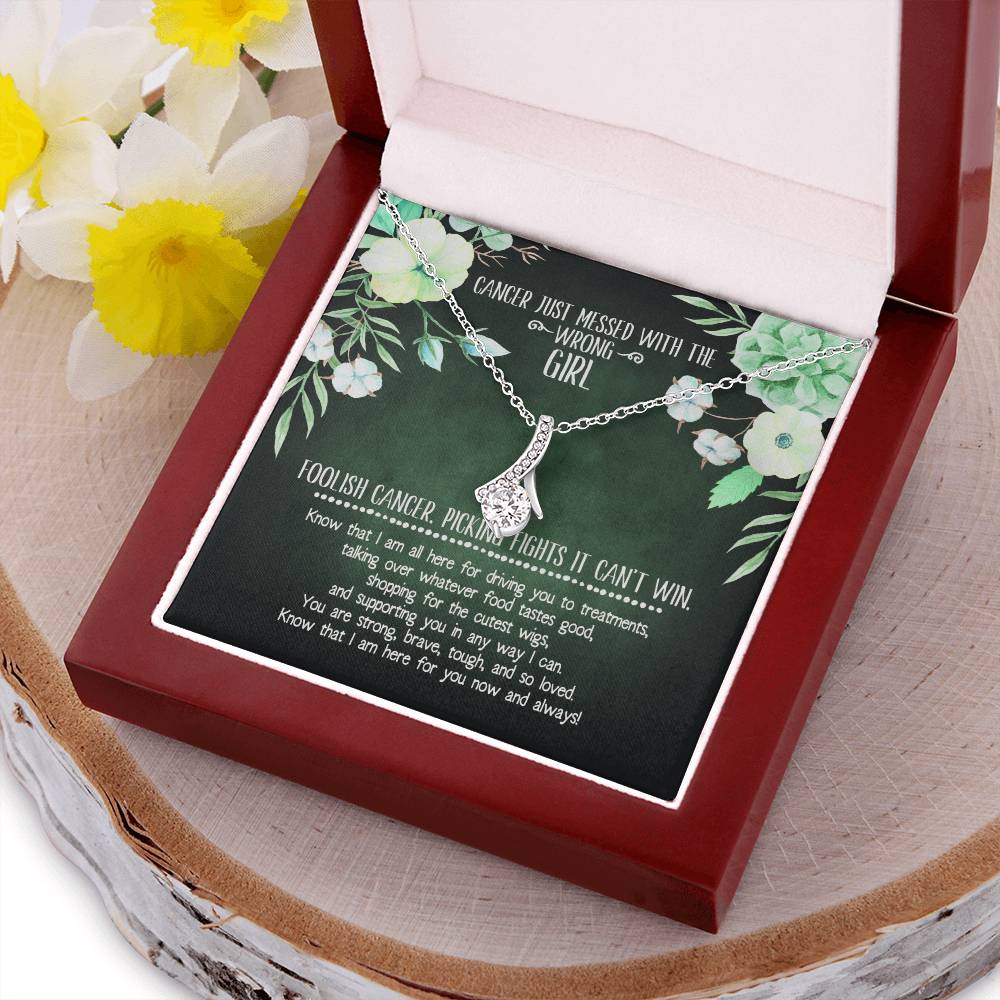 Cancer Diagnosis Support Necklace Alluring Beauty Necklace