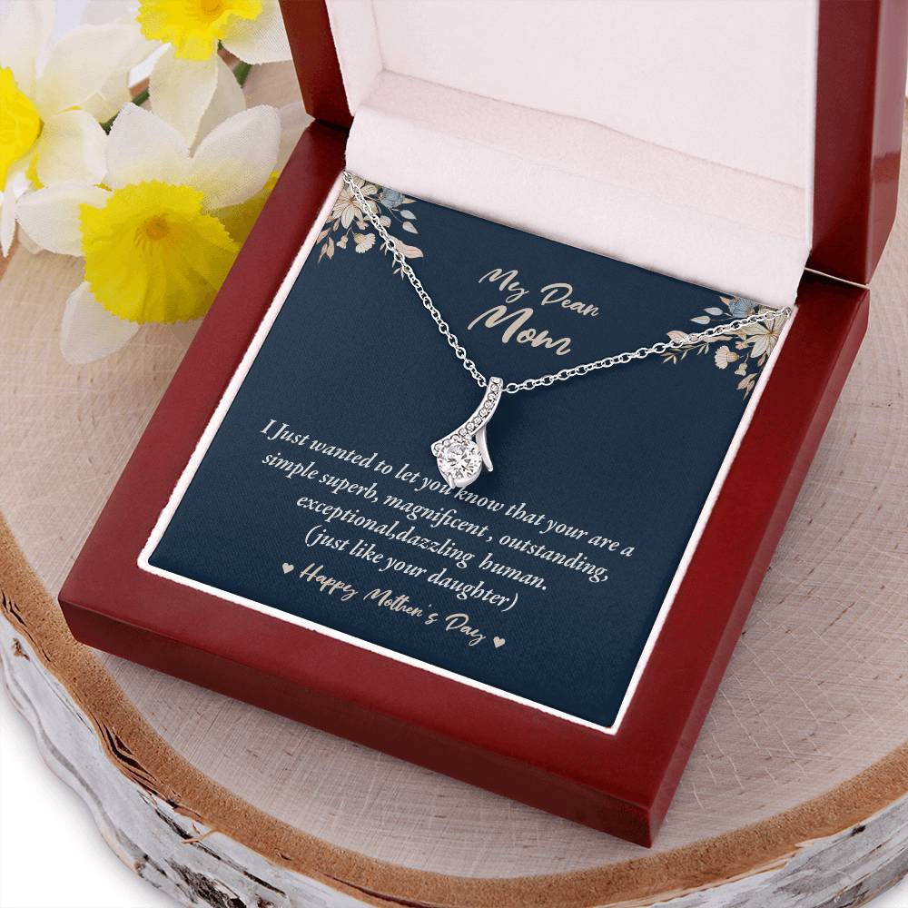 Beautiful Sparkly Pendant For Your Mom Alluring Beauty Necklace