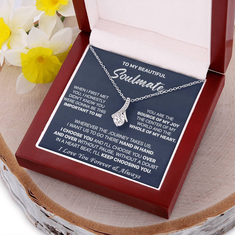 Gift For Your Soulmate - Over & Over - Alluring Alluring Beauty Necklace