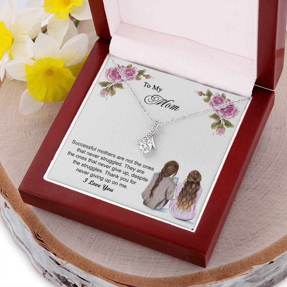 Thank You For Never Giving Up On Me Mother Gift - Necklace 1 Alluring Beauty Necklace