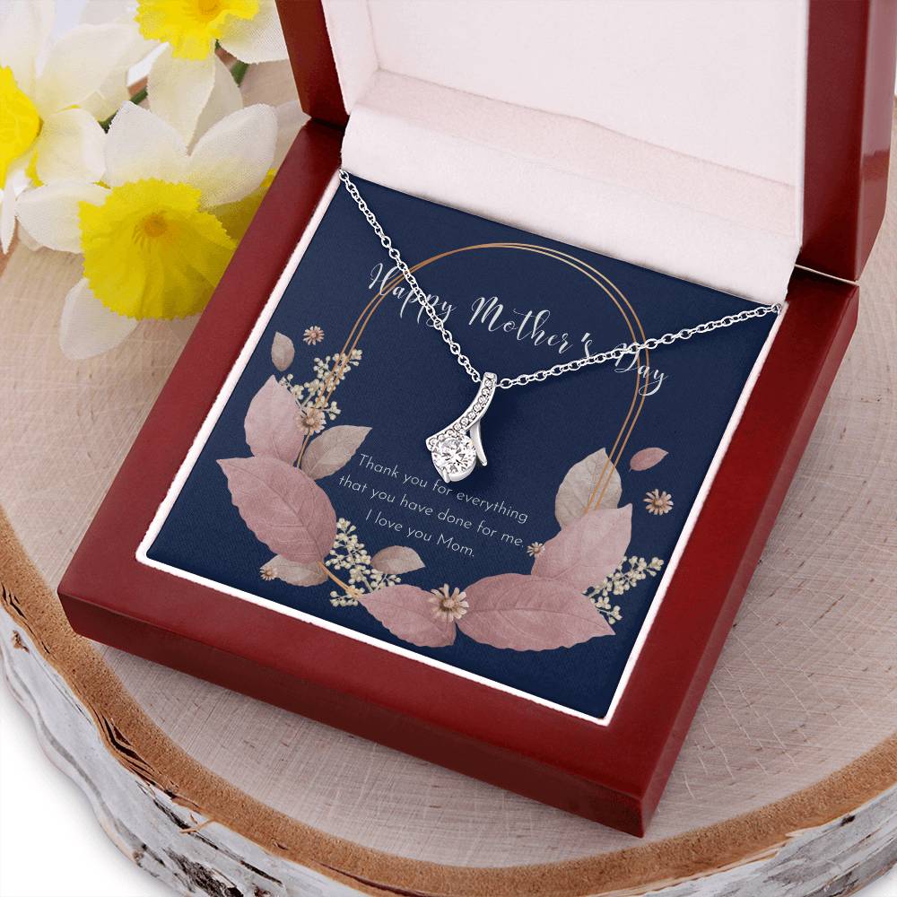 To My Badass Mom Necklace  Badass Mom Gift  Mother’S Day Gift  Birthday Gift  Gift From Daughter  Gift From Son  Birthday Gift For Mom - Alluring Beauty Necklace