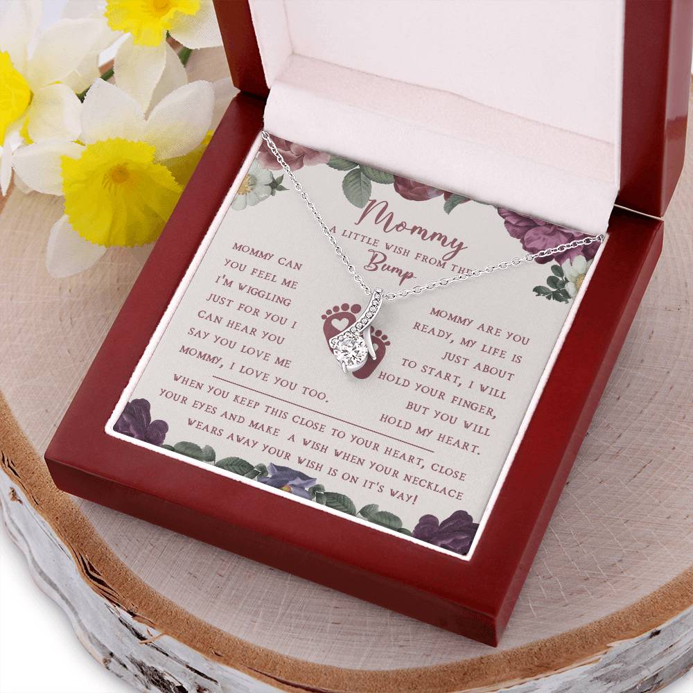 A Wish Necklace For A New Mommy - Mother's Day Gift Alluring Beauty Necklace