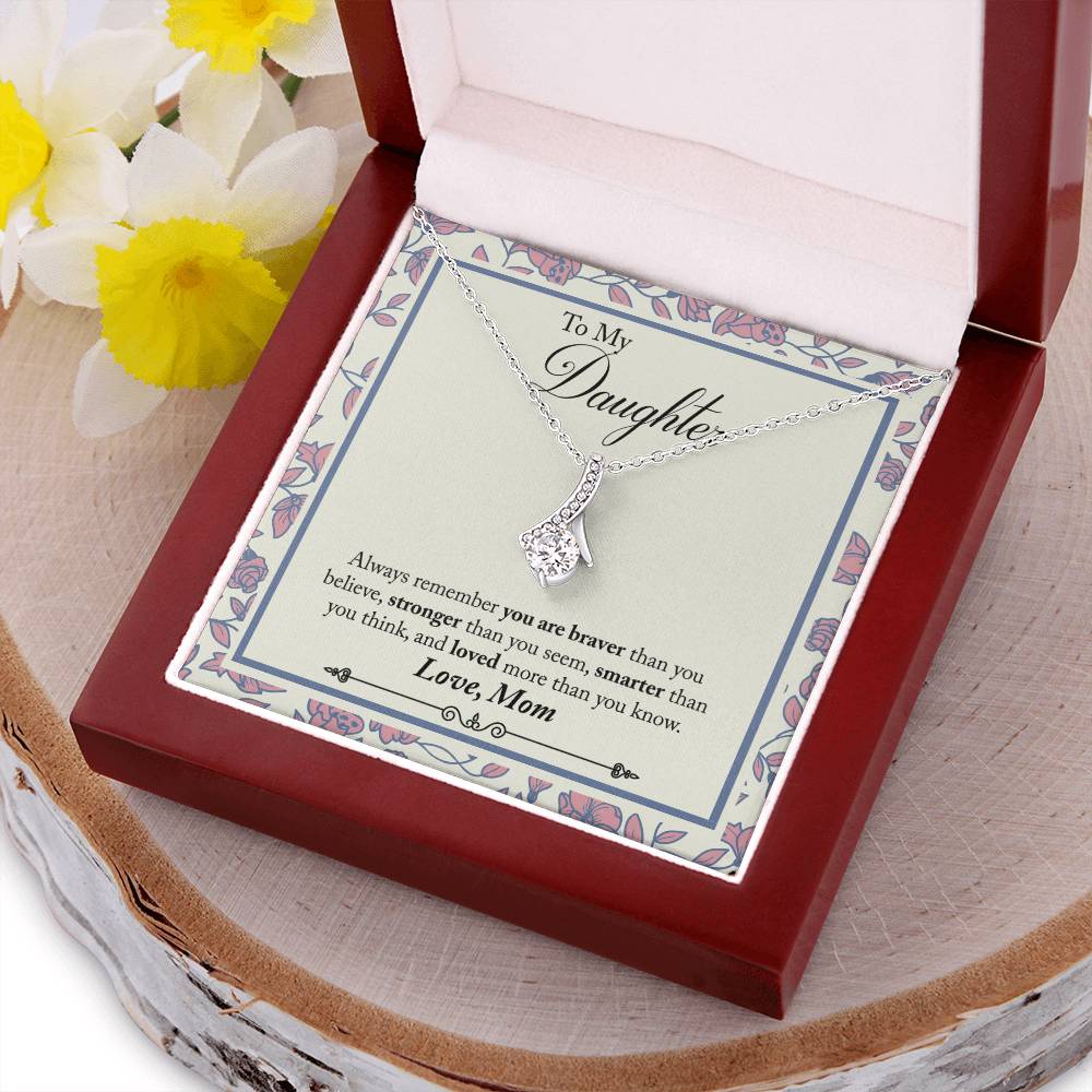 Mom To Daughter - Pendant Necklace Alluring Beauty Necklace