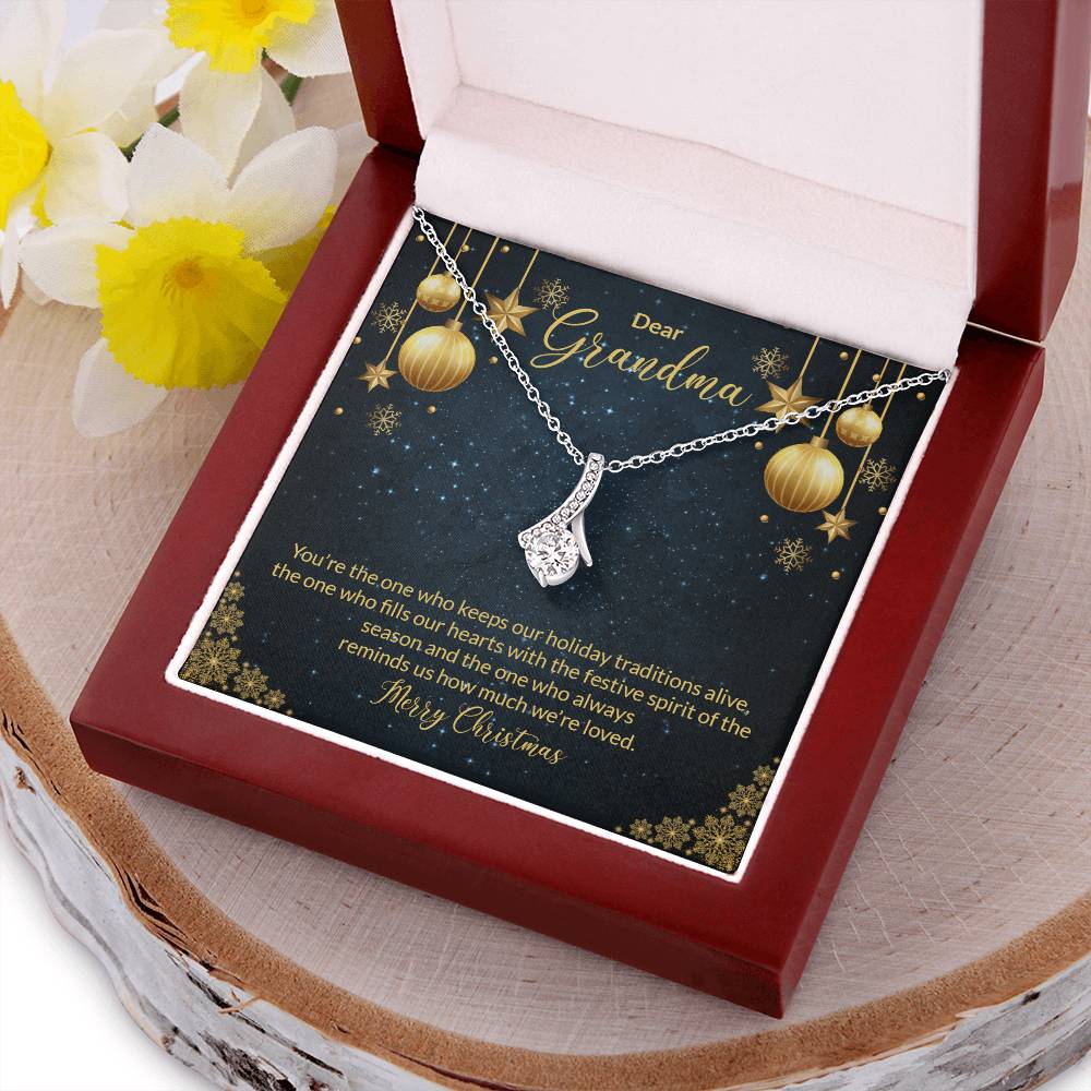 Christmas Gift For Grandma Grandmother Necklace Diamond Necklace Nana Mama Grandparents For Women For Her Alluring Beauty Necklace