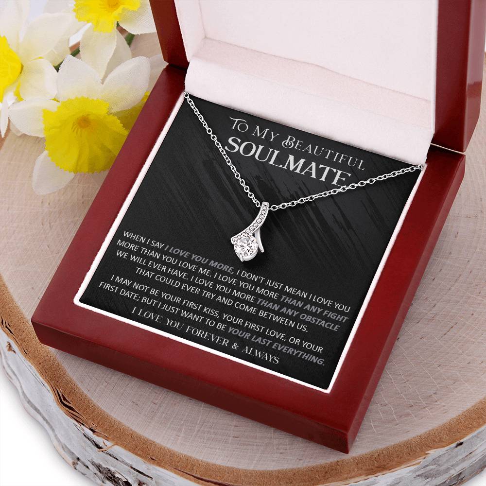 Gift For Your Soulmate - Love You More - Alluring Alluring Beauty Necklace