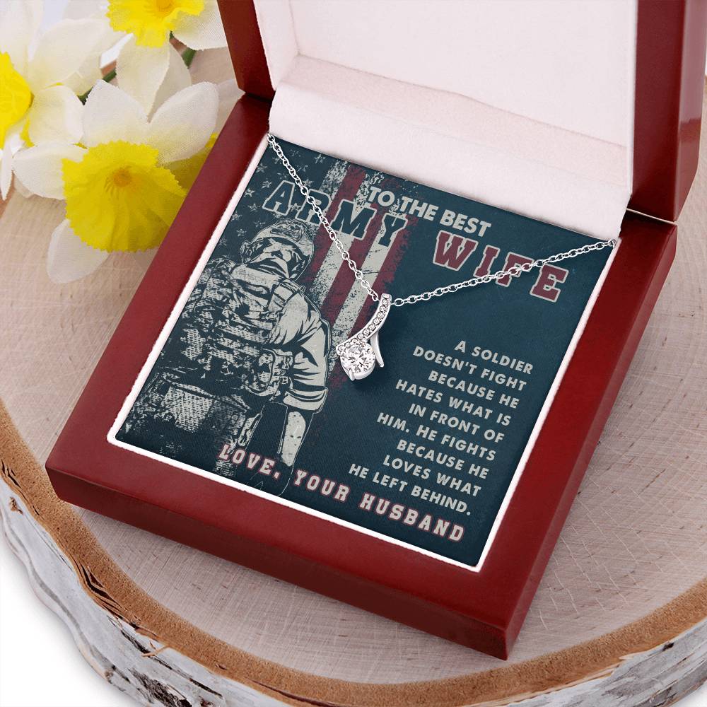 Beautiful Sparkly Pendant Army Wife Alluring Beauty Necklace