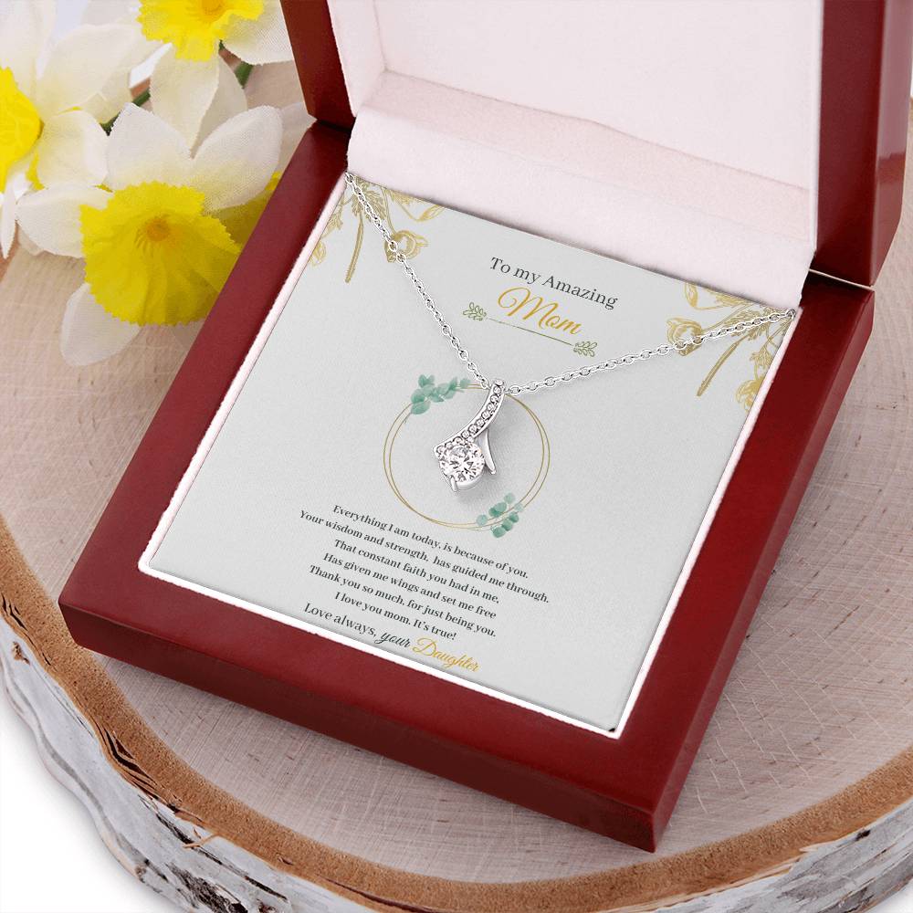 Amazing Mom Mother's Day Beauty Necklace Gift Set Alluring Beauty Necklace