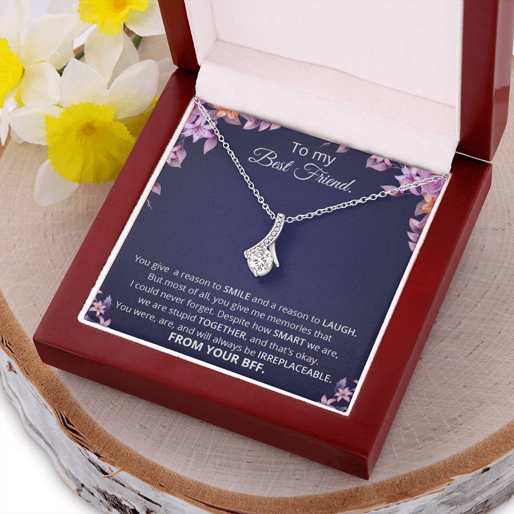 To My Best Friend Thank You Gift  Souls Sisters Necklace  Bff Necklace  Best Friend Gift  Best Friend Jewelry  Friends Forever Quotes Alluring Beauty Necklace