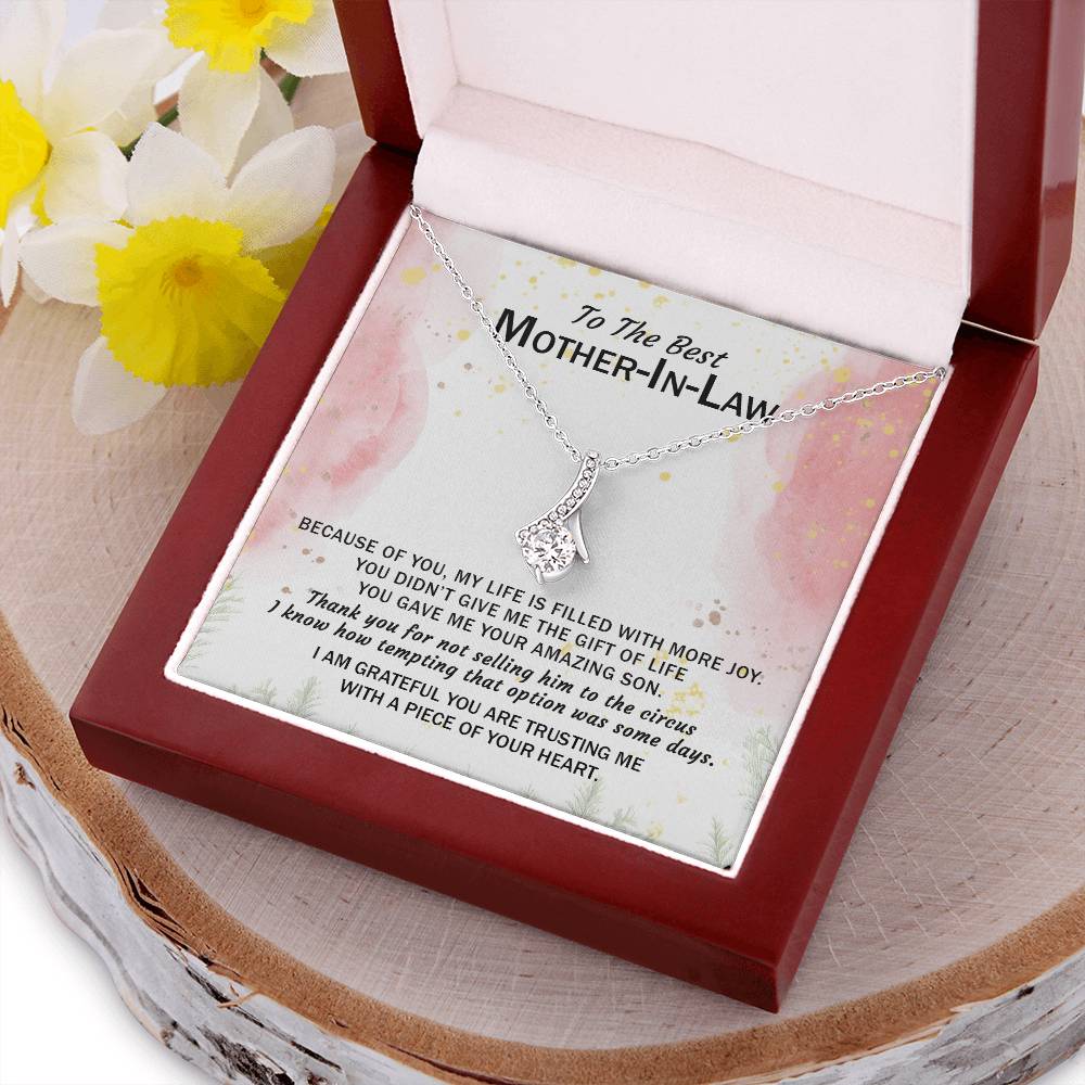 Gift For Mother-In-Law - My Life Is Filled With More Joy 3 - Alluring Alluring Beauty Necklace