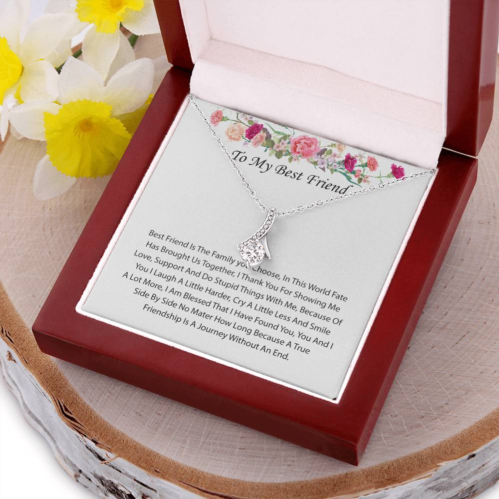 Best Friend Necklace Best Friend Birthday Long Distance Best Friend Best Friend Jewelry Alluring Beauty Necklace