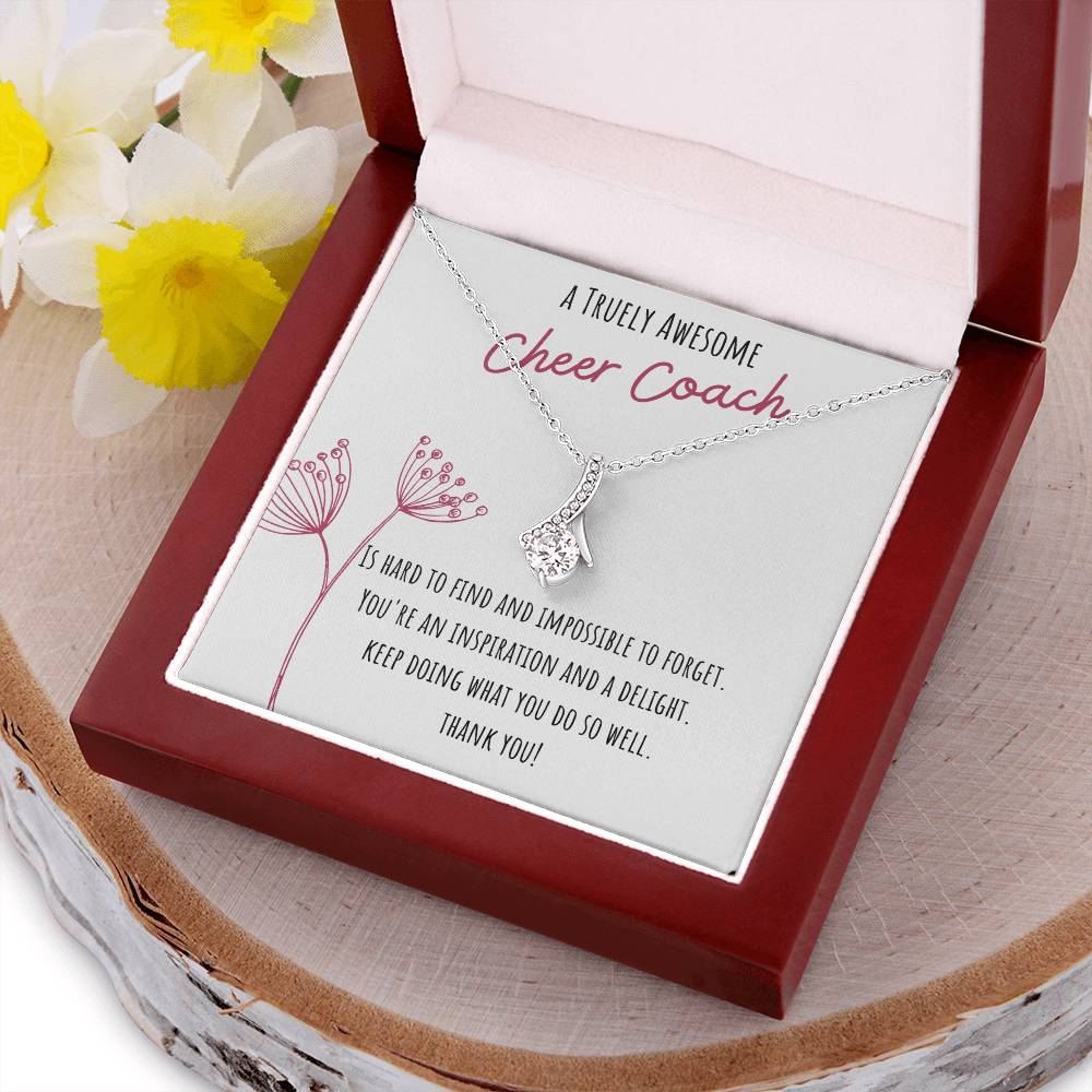 Cheer Coach Gift Alluring Beauty Necklace