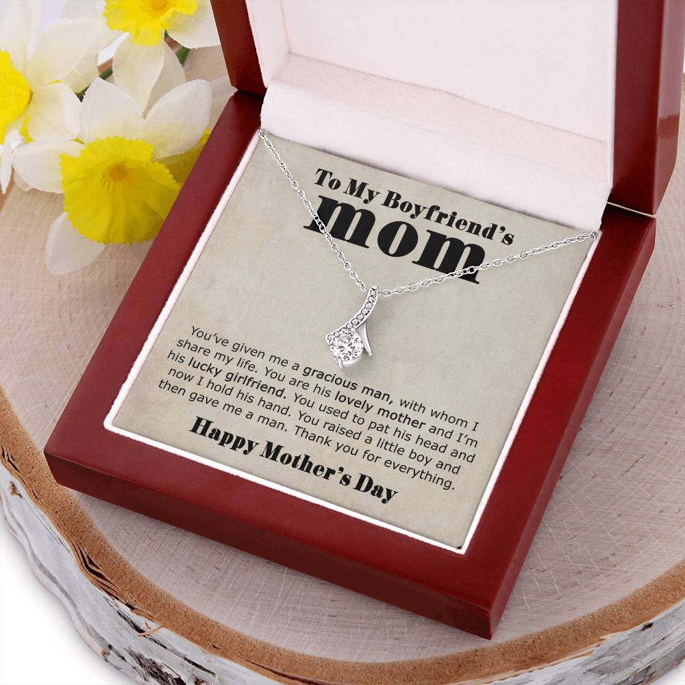 To My Boyfriend's Mom  Thank You  Alluring Necklace Alluring Beauty Necklace