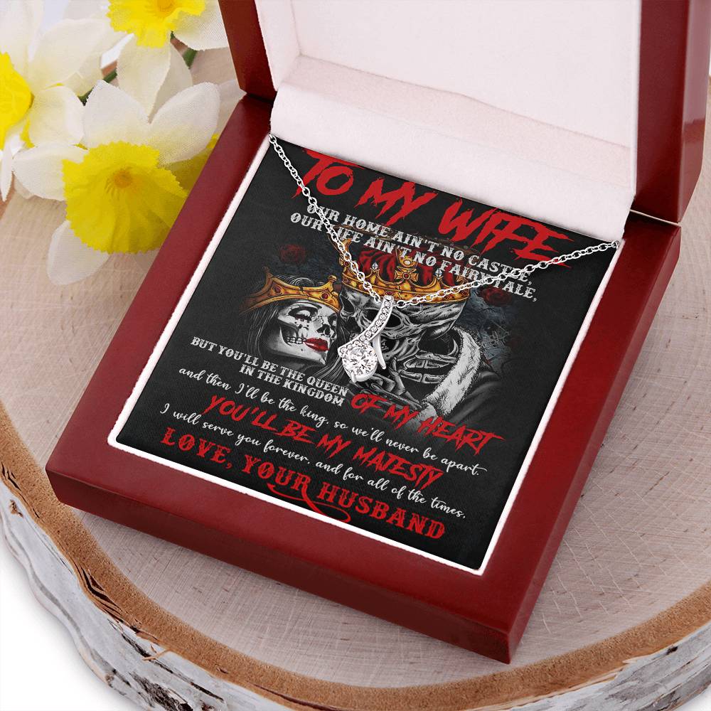 To My Wife Alluring Beauty Necklace Alluring Beauty Necklace
