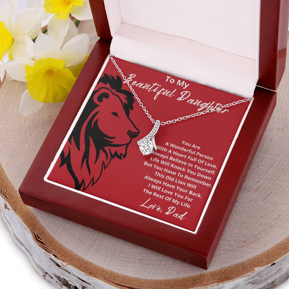 To My Beautiful Daughter  You Are A Wonderful Person With A Heart Full Of Love 1 Alluring Beauty Necklace