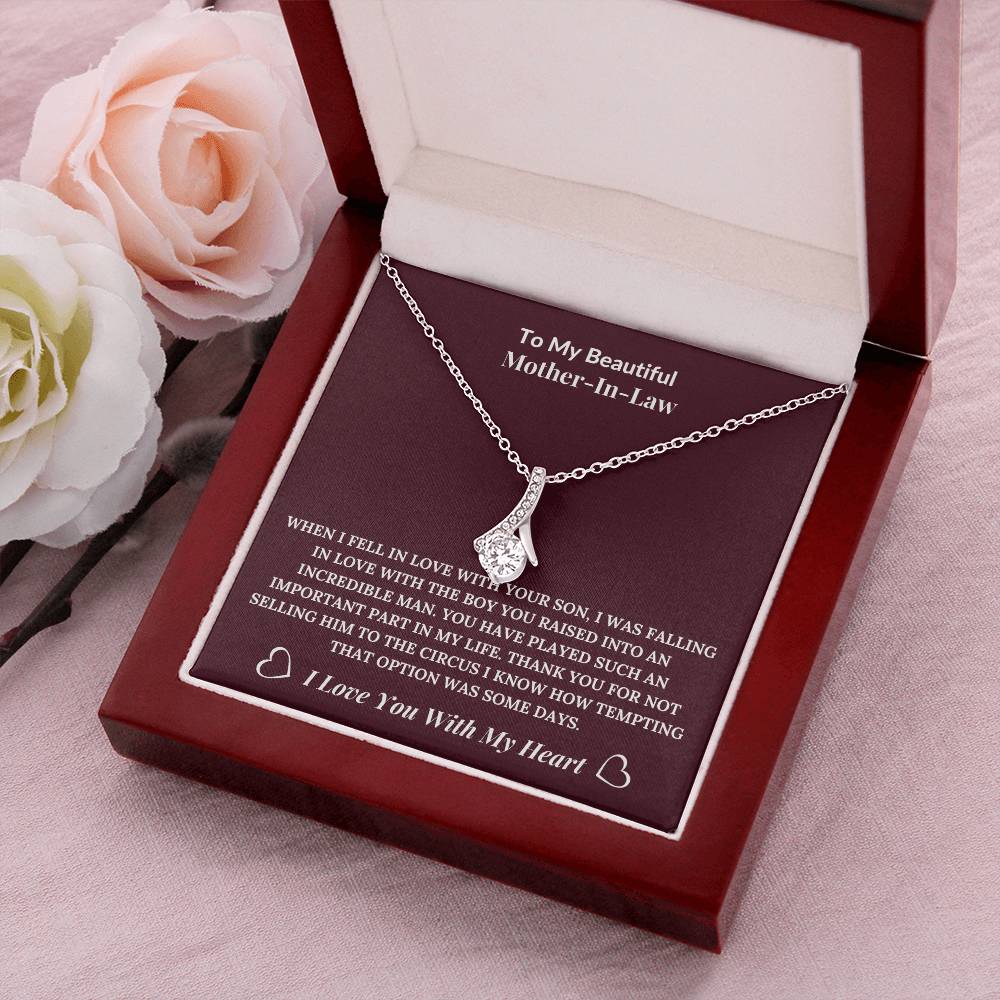 To My Beautiful Mother-In-Law  From Daughter-In-Law  Alluring Beauty Necklace Alluring Beauty Necklace